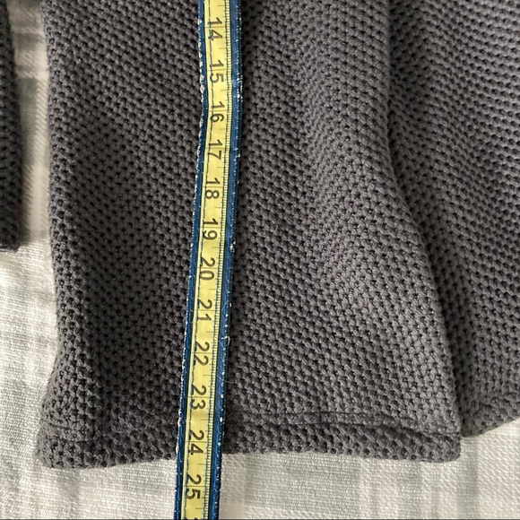 PIKO Green Earth Fashion Gray Waffle Knit Sweater Coat | Size Small | Toggle But - Picture 8 of 12